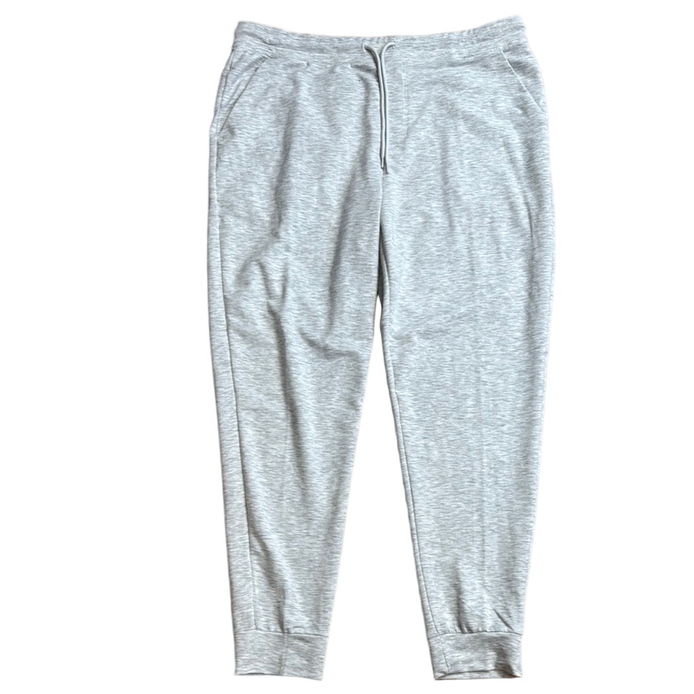 Athletic Works Men’s Large Gray Jogger Sweatpants Athleisure Lounge